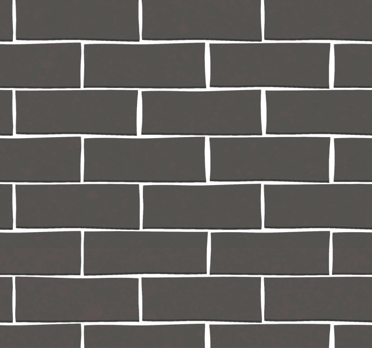 Teenage bedroom roller blind in black brick design - TenStickers