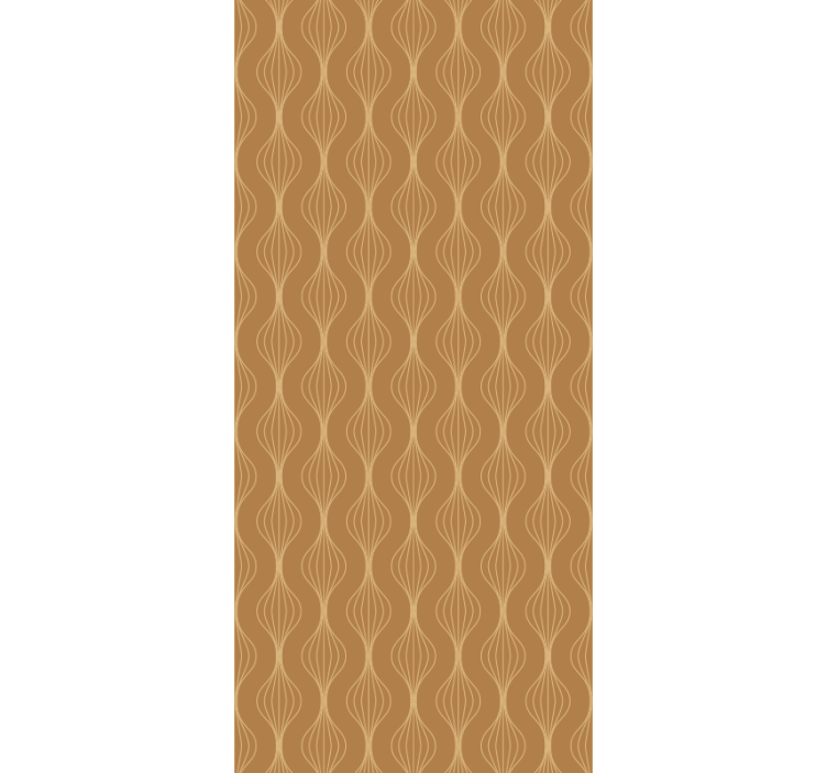 Modern roller blind with elegant curves pattern - TenStickers