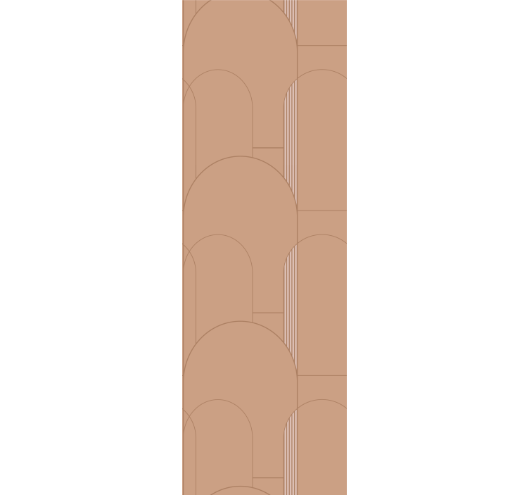 Modern roller blind beige arch patterns - TenStickers