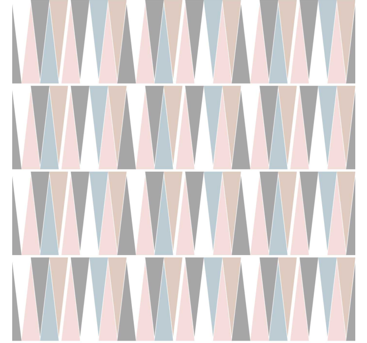Modern roller blind scandinavian triangles design - TenStickers