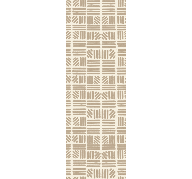 Modern roller blind with geometric line patterns - TenStickers