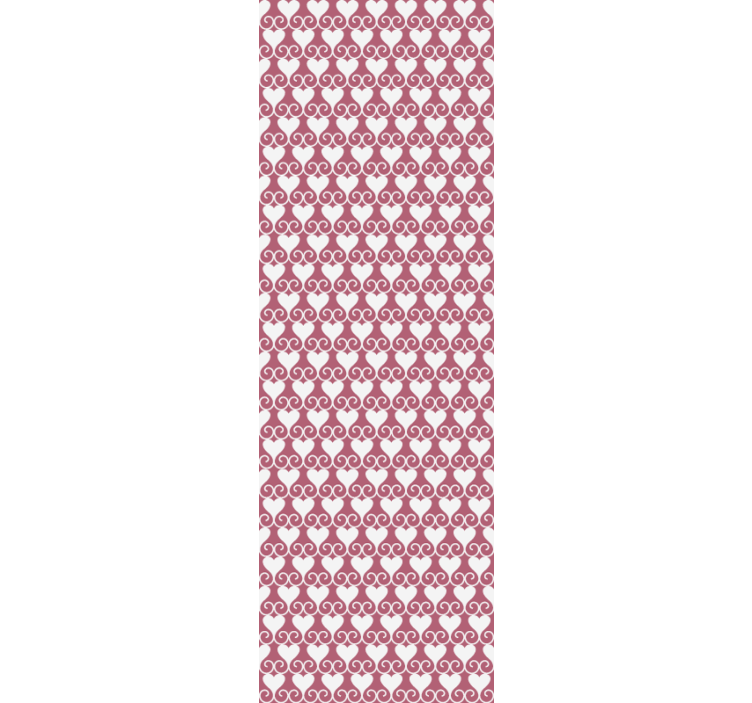 Modern roller blind pattern-decor entwined hearts - TenStickers