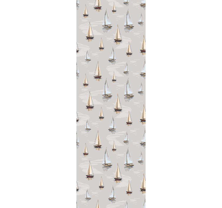 Modern roller blind with elegant sailboat design - TenStickers