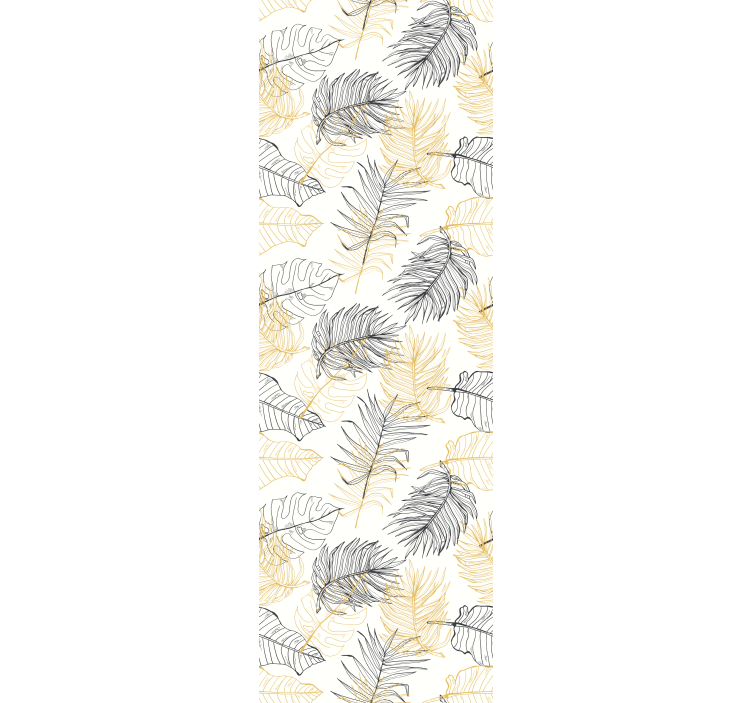Modern roller blind escapade palm leaves design - TenStickers