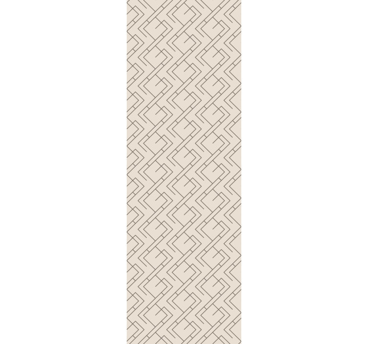 Modern roller blind mid-century style design - TenStickers