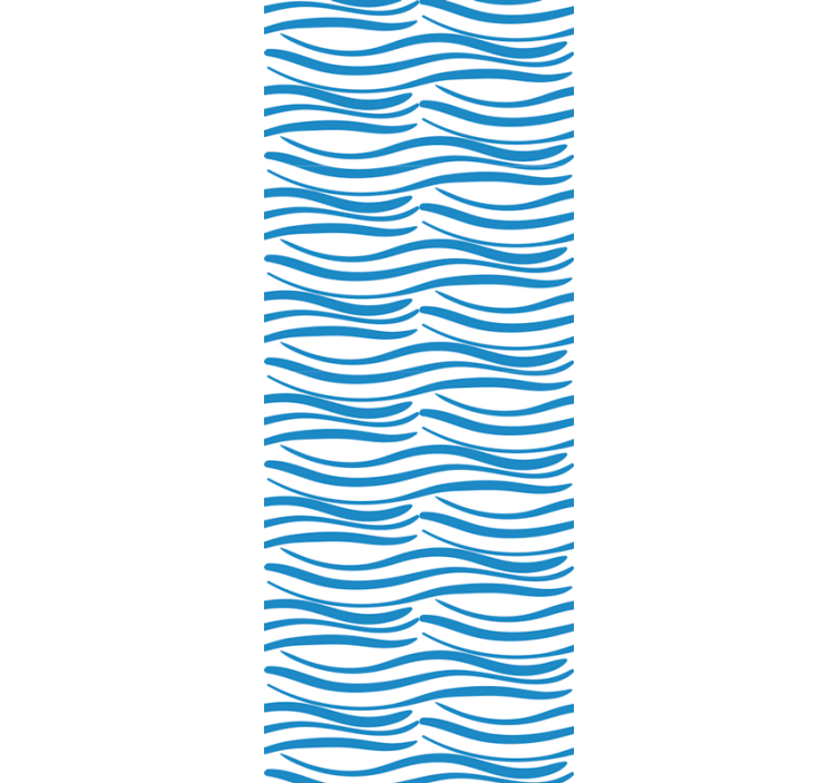 Modern roller blind small waves pattern - TenStickers