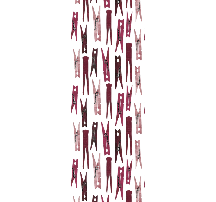 Modern roller blind with laundry clips pattern - TenStickers