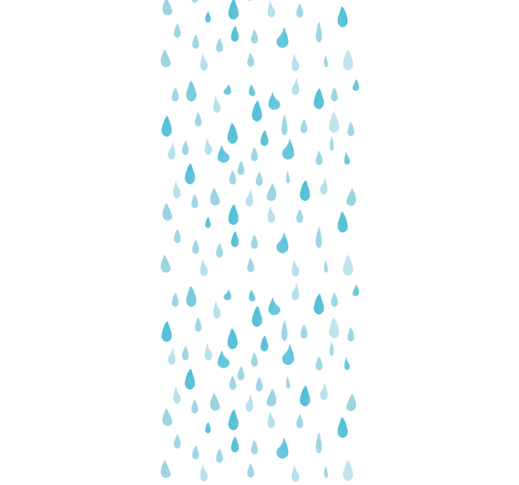 Modern roller blind in blue watercolor droplets - TenStickers