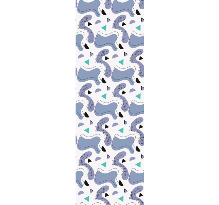 Modern roller blind in memphis color on white background - TenStickers