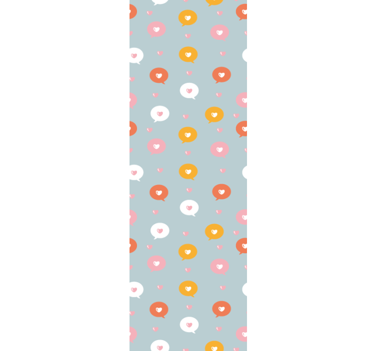 Modern roller blind love message templates icon - TenStickers