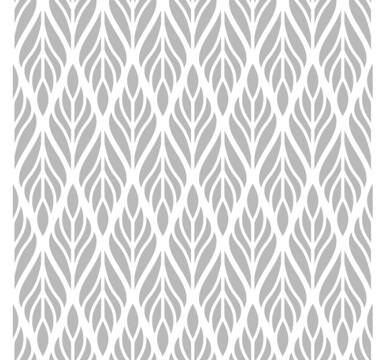Modern roller blind with ethnic floral grey design - TenStickers
