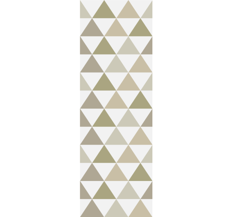 Modern roller blind in beige triangle patterns - TenStickers