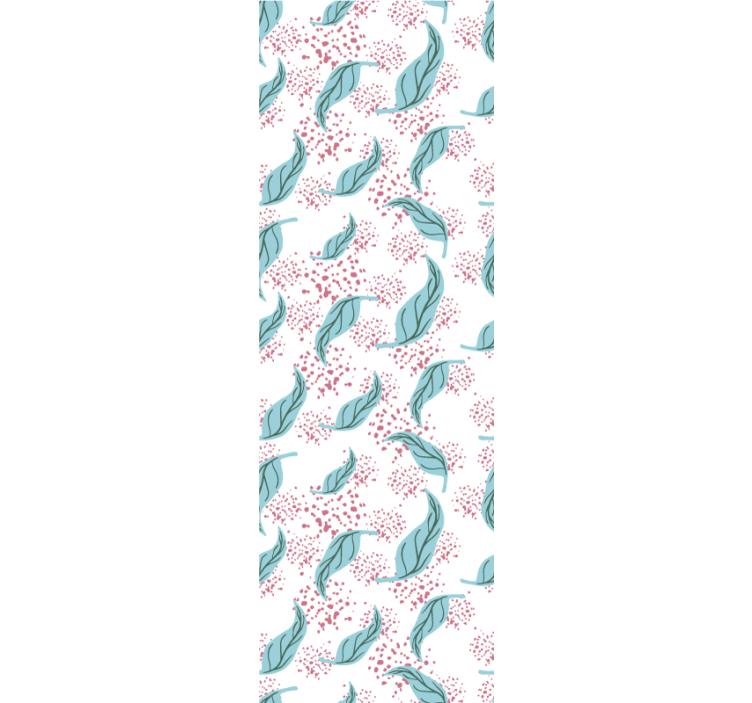 Modern roller blind blue petal paint splash - TenStickers