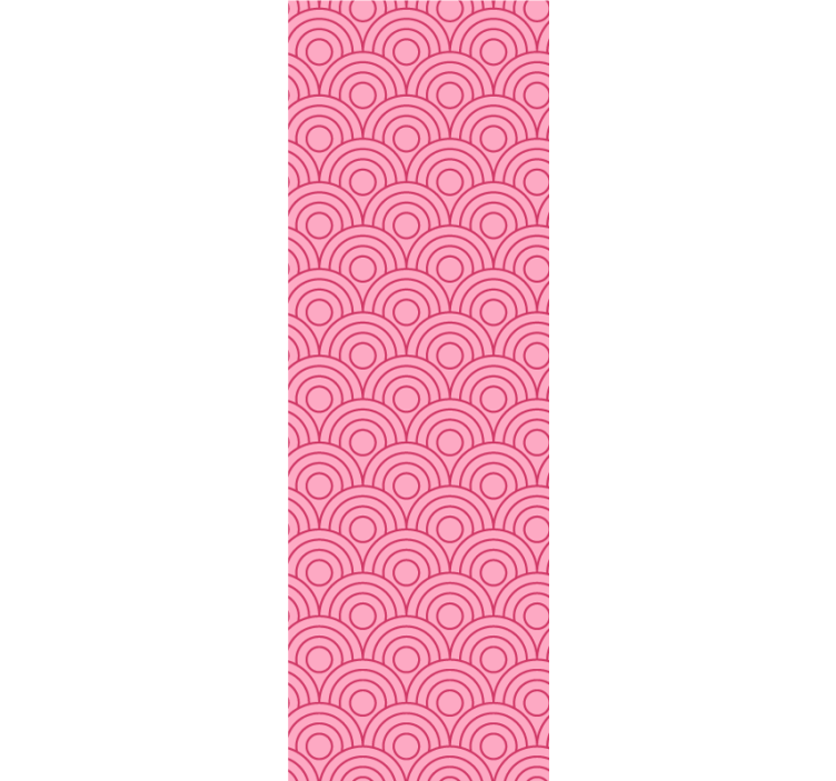 Modern roller blind in dark and light pink shape - TenStickers