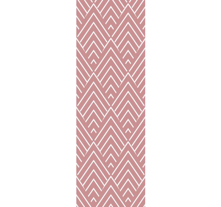 Modern roller blind with red shapes on white background - TenStickers