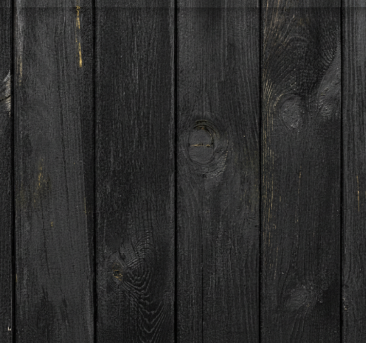 Texture and pattern roller blind burnt ebony wood planks - TenStickers