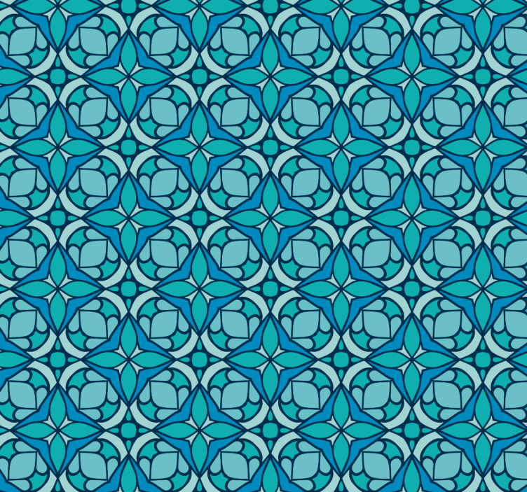 Blue bathroom roller blind - TenStickers