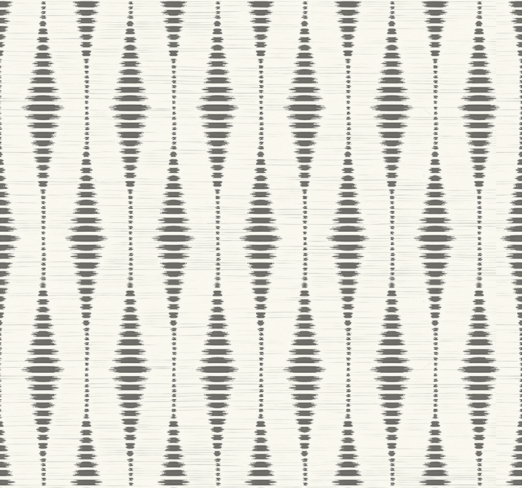 Gray roller blind rabaul ikat grey and beige - TenStickers