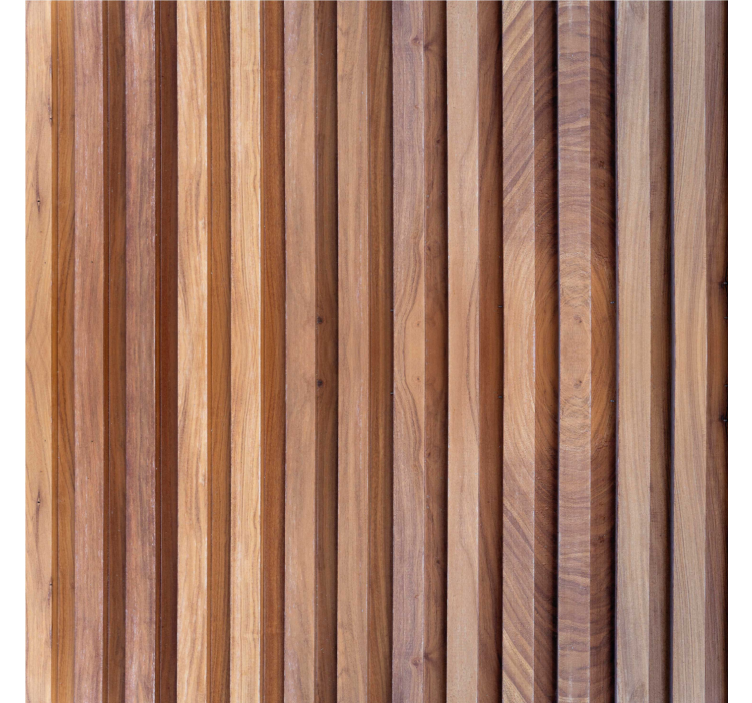 Beige roller blind with vertical wooden slats - TenStickers