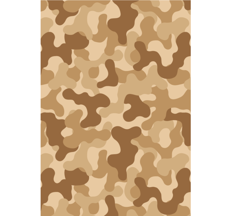 Beige roller blind with abstract camo design - TenStickers