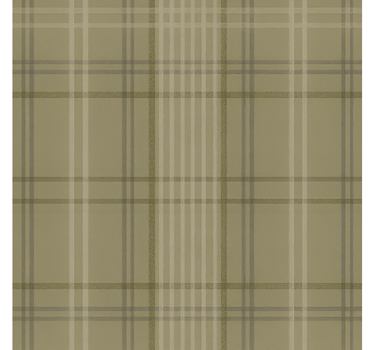 Beige roller blind 1960s grey olive pattern - TenStickers