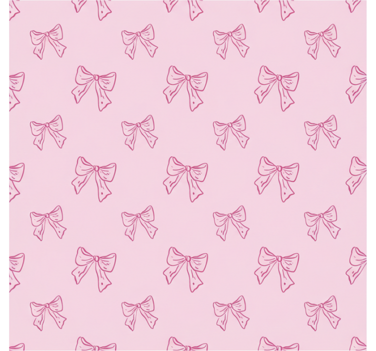 Pink roller blind with pink bows pattern - TenStickers