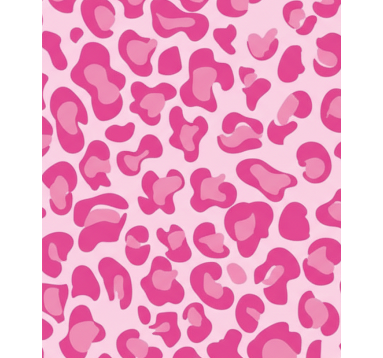 Pink roller blind in pink leopard print - TenStickers