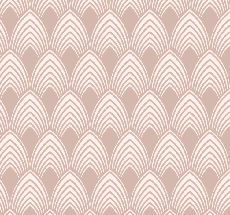 Pink roller blind with vintage geometric pattern - TenStickers