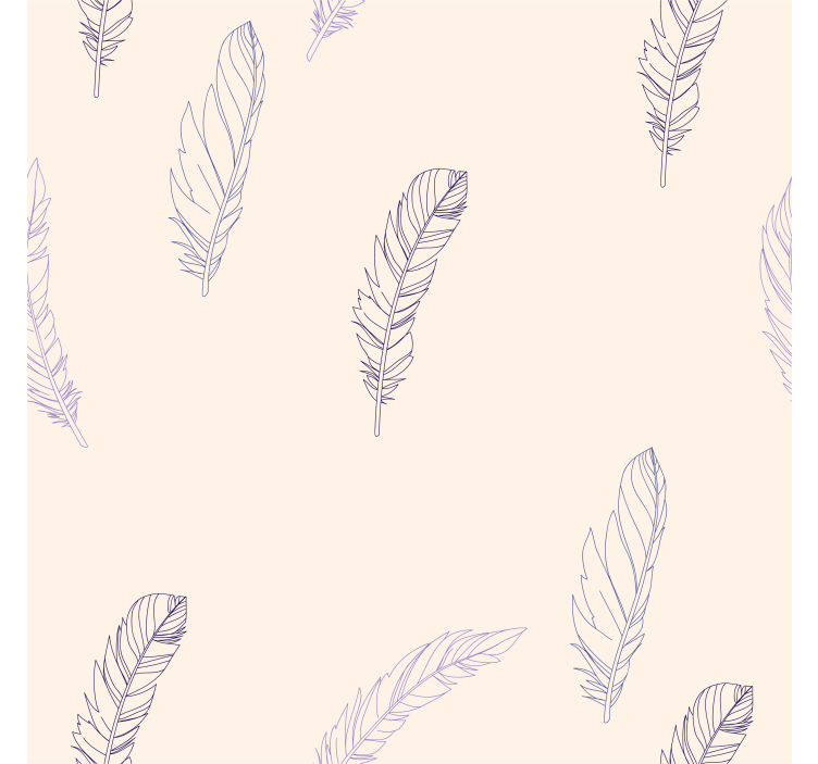 Pink roller blind feather design - TenStickers