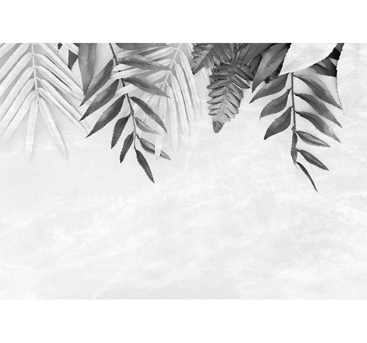 Kitchen roller blind with gray feather design - TenStickers