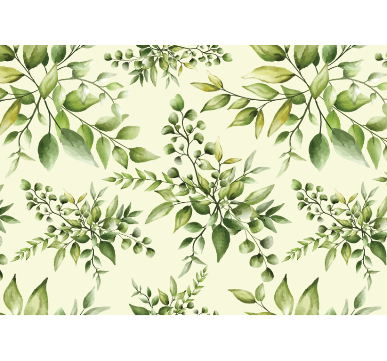 Kitchen roller blind tropical flourishing leaves - TenStickers