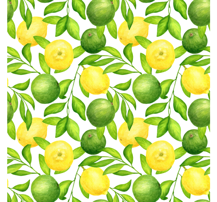 Kitchen roller blind lemons and limes - TenStickers
