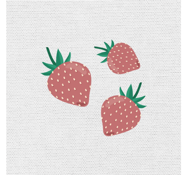 Kitchen roller blind with colorful strawberry pattern - TenStickers