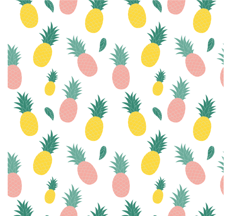 Kitchen roller blind with pineapple fruit pattern - TenStickers