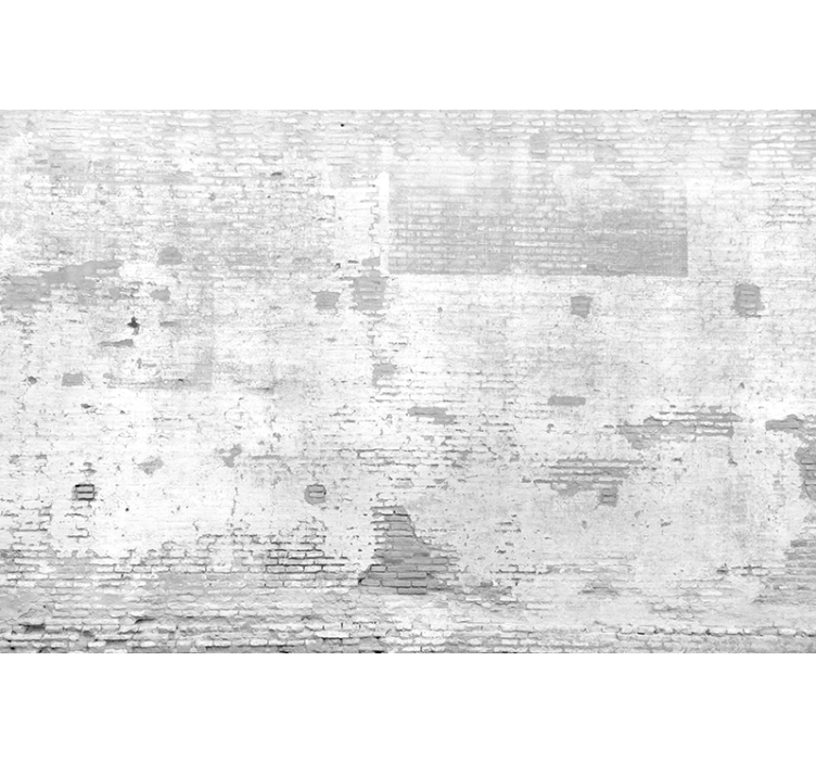 White roller blind for white old wall decor - TenStickers