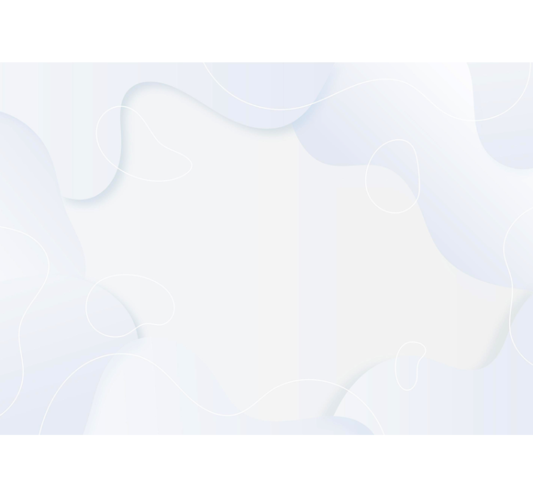 White roller blind with white abstract design - TenStickers