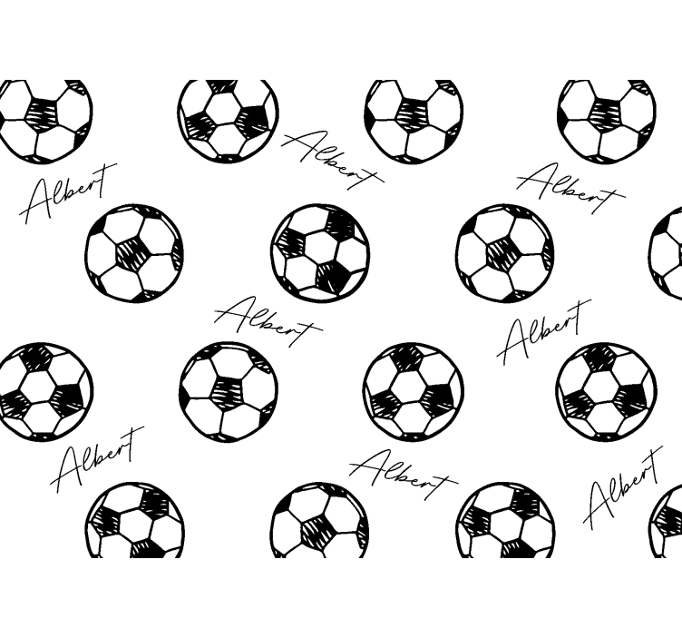 White roller blind personalized football design - TenStickers