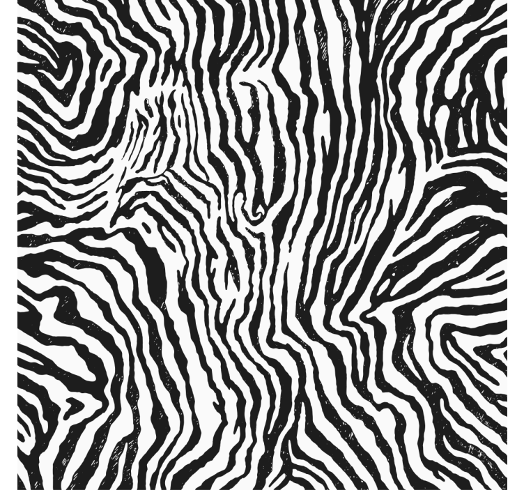 Living room roller blind with zebra pattern - TenStickers