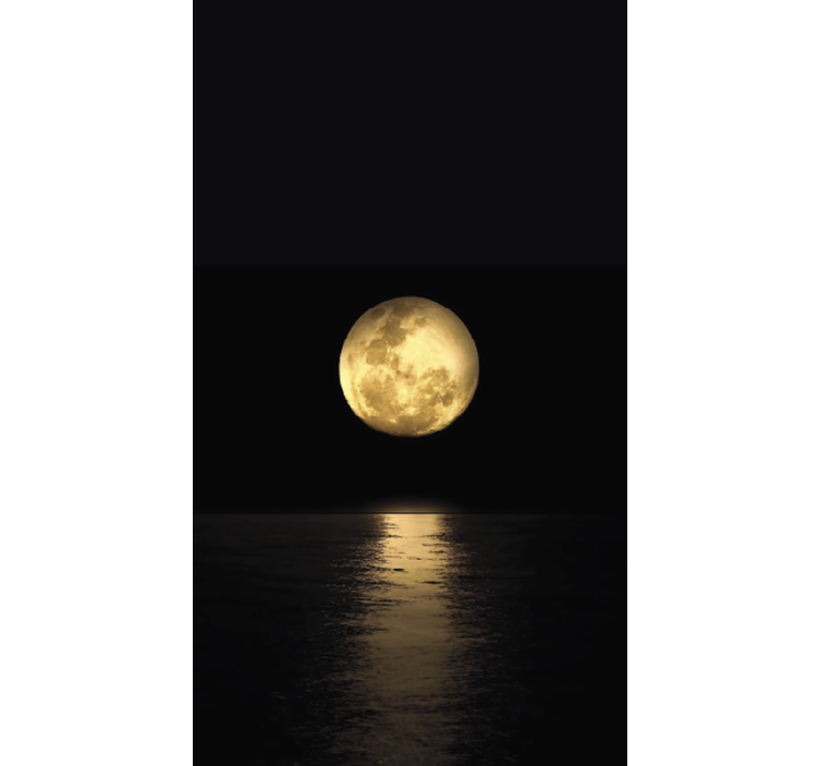 Golden moonlight black roller blind - TenStickers