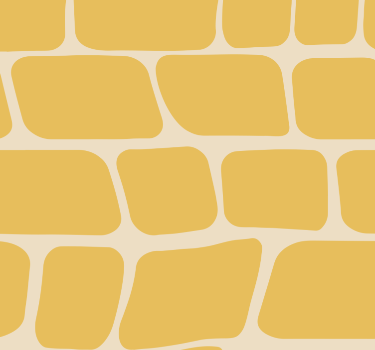 Yellow roller blind with abstract design - TenStickers