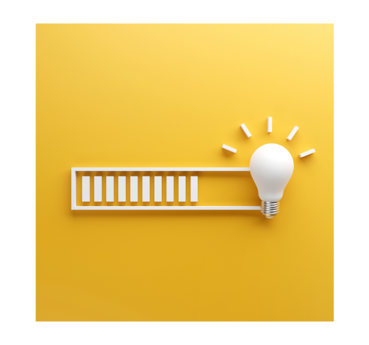 Yellow roller blind with a bright yellow concept - TenStickers