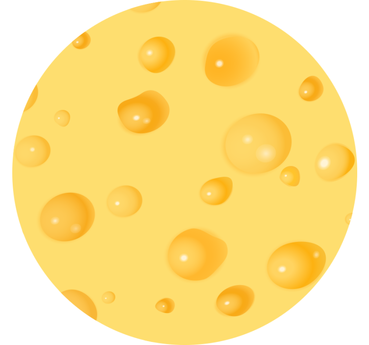 Yellow roller blind swiss cheese design - TenStickers