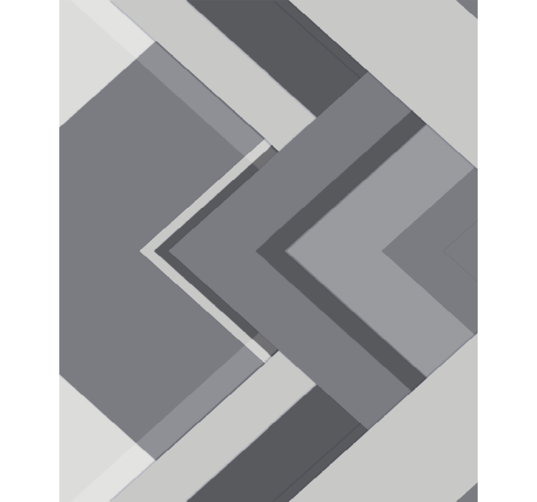 Gray roller blind in geometric grey design - TenStickers