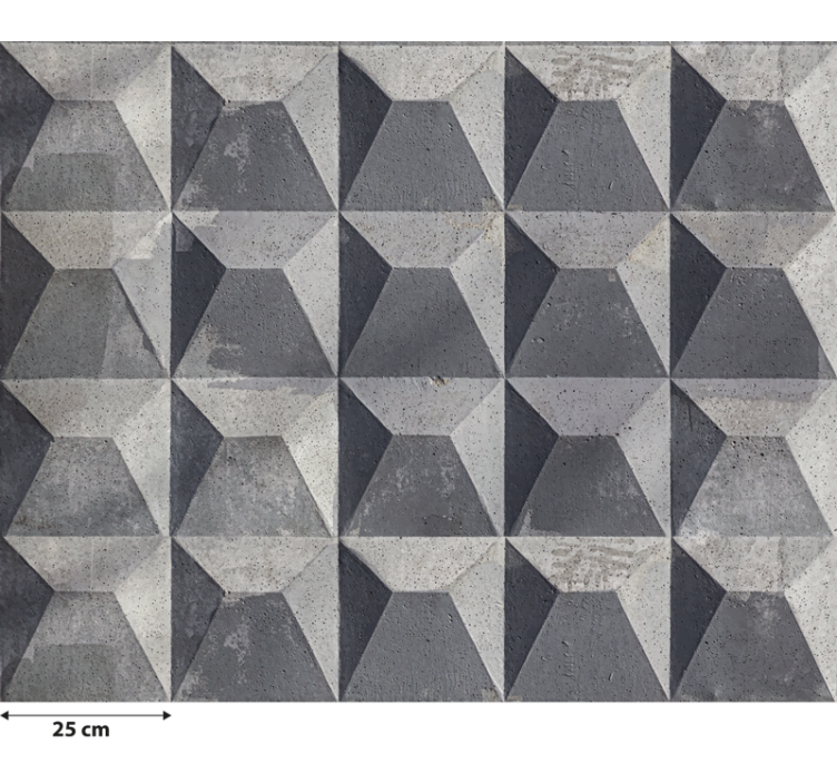 Gray roller blind with raw concrete texture - TenStickers