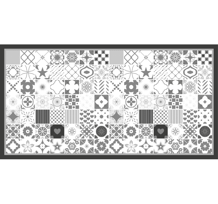 Gray roller blind "trujillo" grey tiles - TenStickers