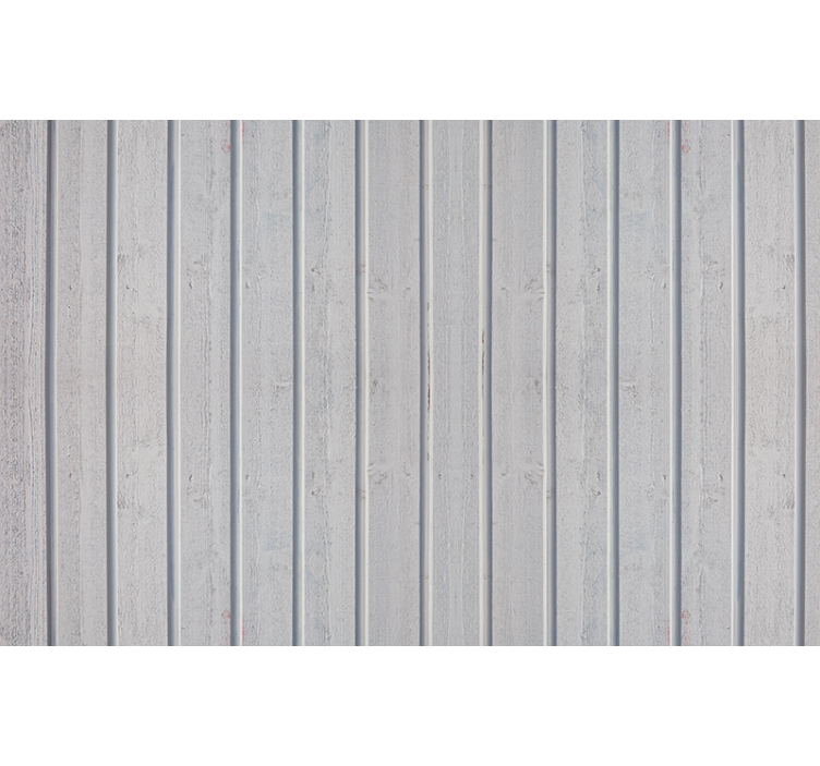 Gray roller blind with white wooden slats - TenStickers