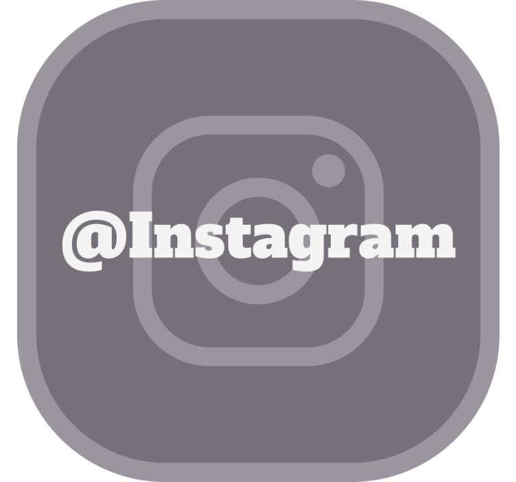 Gray roller blind your instagram - TenStickers