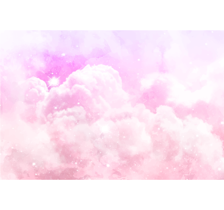 Pink roller blind for a pink sky room - TenStickers