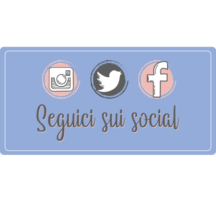 Purple roller blind for social media promotion - TenStickers