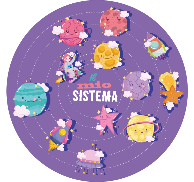 Purple roller blind my system - TenStickers